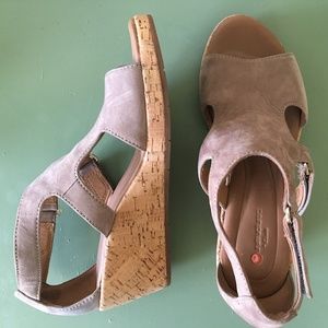 Clark's Un PLaza Strap Wedge